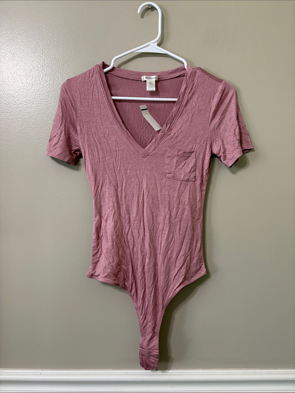 Bozzolo Pink Short Sleeve Bodysuit